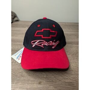 Chevrolet Racing NASCAR‎ Hat Cap Adult Red Black Chevy Bowtie Official